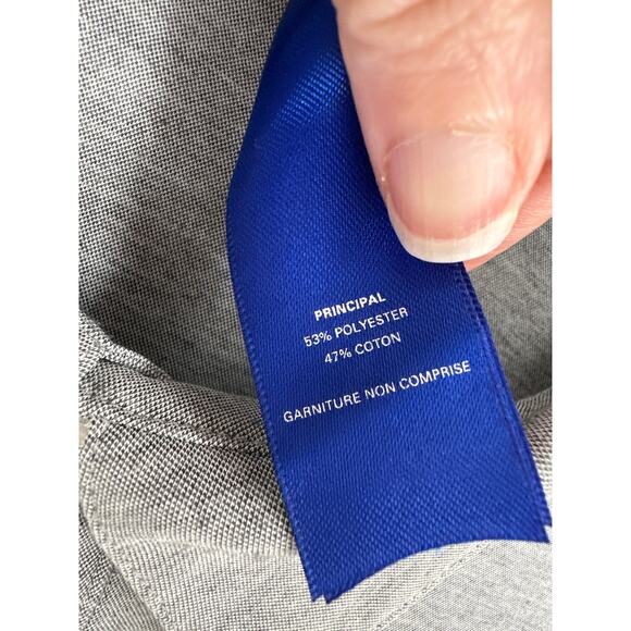 Kit and Ace Shirt Mens Medium Grey Tech Button Long Sleeve Performance - Picture 4 of 9